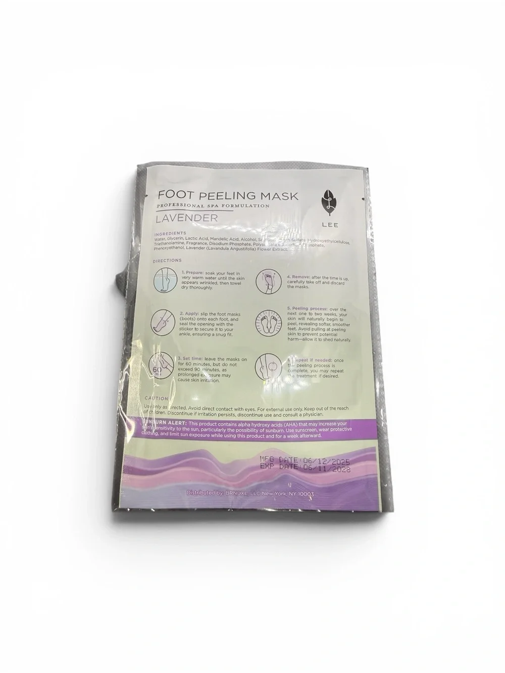 🏷️‼️5/$25🏷️‼️💜LEE💜Lavender Foot Peeling Mask/NIP